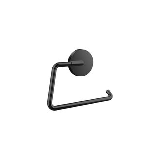 Emco Round Toiletrolhouder - zonder klep - zwart 430013300