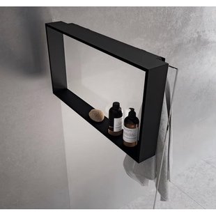 Novellini Frame Hangend Planchet 60x8,5x40 cm Mat Zwart r90akfpo4070-h