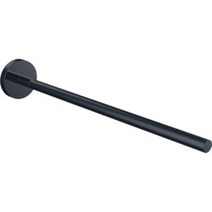 Emco Round Handdoekhouder - 30cm - enkel - niet draaibaar - zwart 435013330