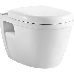 Go by Van Marcke Foglia PACK hangtoilet 52x36x34cm spoelrandloos porselein wit met dunne softclose en takeoff zitting YGZ-3101