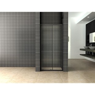 Wiesbaden Skyline nis schuifdeur 1000 x 2000 x 8 mm nano helder glas/mat zwart 20.3730