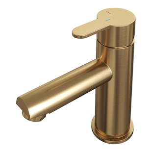 Brauer Gold - Edition Wastafelmengkraan opbouw - laag - model d - PVD - geborsteld goud 5-GG-001-HD4