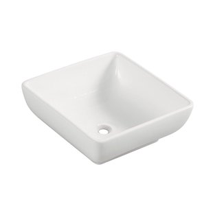 Wiesbaden Piazza waskom vierkant 40 x 40 x 15 cm keramiek glans wit 32.3406