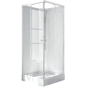 GO by Van Marcke Khone II compleet gesloten douchecabine 90x90cm vierkant 2 schuifdeuren 20048238