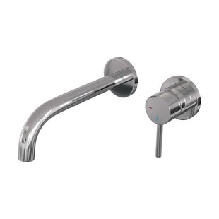 Brauer Chrome Edition Wastafelmengkraan inbouw - gebogen uitloop links - hendel lang smal - model A 1 - chroom 5-CE-004