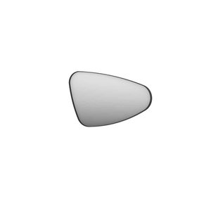 INK SP22 Spiegel - 80x4x50cm - organisch - in stalen kader - rechts aluminium zwart mat 8409200