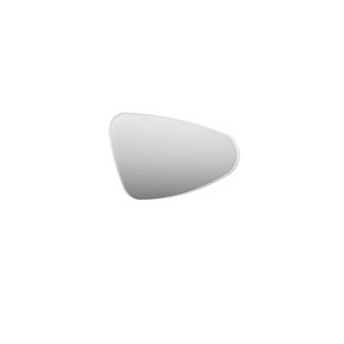 INK SP22 Spiegel - 80x4x50cm - organisch - in stalen kader - rechts aluminium wit mat 8409201