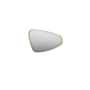 INK SP22 Spiegel - 80x4x50cm - organisch - in stalen kader - rechts aluminium Mat goud 8409202