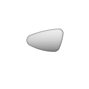 INK SP22 Spiegel - 80x4x50cm - organisch - in stalen kader - links aluminium zwart mat 8409350