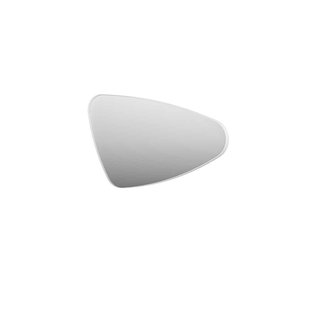 INK SP22 Spiegel - 100x4x60cm - organisch - in stalen kader - rechts aluminium wit mat 8409211