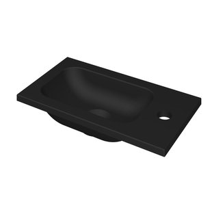 INK Enter Fontein - 40x22x1.6cm - 1 kraangat - porselein zwart mat 3404368