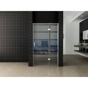 Wiesbaden Vaz nisdeur met vast deel 900 x 2000 x 8 mm nano helder glas/chroom 20.3921