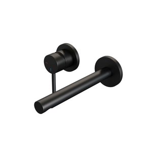 Brauer Black Edition Wastafelmengkraan inbouw - rechte uitloop rechts - hendel lang smal - model A2 - mat zwart 5-S-083-S2-65