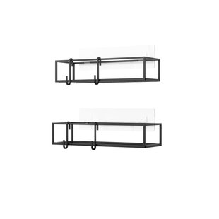 Umbra Cubiko douchekorf 32x12x10cm set van 2 ijzer zwart 1018615-040