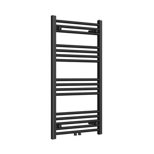 Rosani Classic radiator 60x100cm recht middenaansluiting 424 watt mat zwart AF-CN60100B