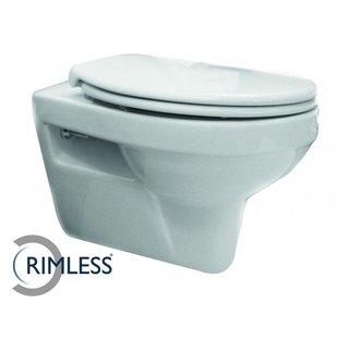 Xellanz Trevi wandcloset rimless met Ultimo 3.0 toiletzitting softclose en quick release glans wit 32.3447