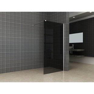 Wiesbaden Comfort inloopdouche 900 x 2000 x 10 mm nano rookglas/chroom 20.3966