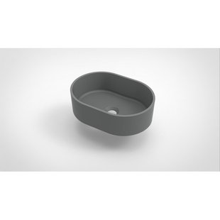 Arcqua Case waskom ovaal 40x28cm mat grijs WAS453045