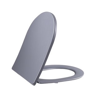 Wiesbaden Shade slim toiletzitting softclose en quick release mat grijs 32.3766