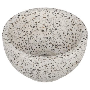 Differnz River waskom - 23x23x12cm - terrazzo zwart/wit 36.102.24