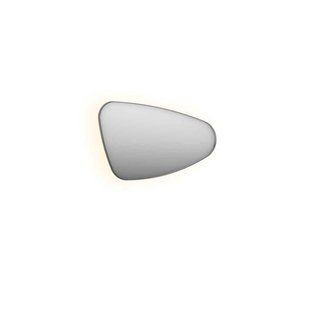 INK SP22 Spiegel - 80x4x50cm - organisch - in stalen kader - rechts aluminium rvs geborsteld 8409203