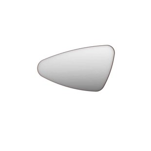 INK SP22 Spiegel - 100x4x60cm - organisch - in stalen kader - links aluminium koper geborsteld 8409364