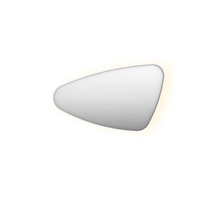 INK SP22 Spiegel - 100x4x60cm - organisch - in stalen kader - links aluminium rvs geborsteld 8409363