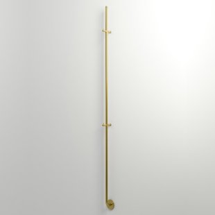 Instamat Jay Elektrische Handdoekradiator 172cm hoog 29Watt Geborsteld Messing JAY022