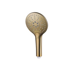 Fortifura Calvi Handdouche - ø12cm - rond - 3 standen - Geborsteld Messing PVD (Goud) SW799449