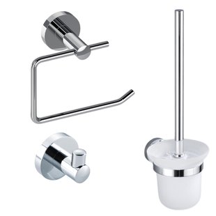 Fortifura Calvi Toiletset 3-delig Chroom SW639922 SW639924 SW639923