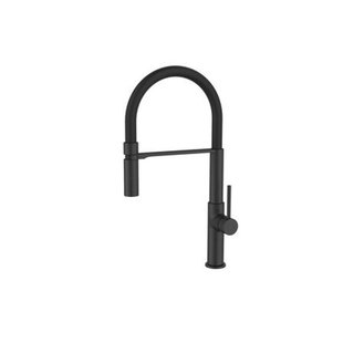 GO by Van Marcke Fusion black eengreepsmengkraan keuken mobiele rubber bek mat zwart 22720-393H