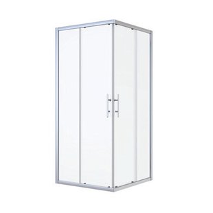 Nemo Start Profi douchecabine - 77x77x195cm - vierkant - 2 schuifdeuren - helder veiligheidsglas 5mm- chroom LXC80G