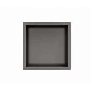 Fortifura Galeria Inbouwnis - 30x30x7cm - Geborsteld Gunmetal PVD