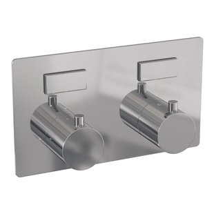 BRAUER Chrome Edition - 2 functies - inbouwthermostaat - met inbouwdeel - drukknoppen - in/afbouwdelen - chroom 5-CE-155