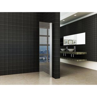 Wiesbaden Comfort zijwand draaibaar met muurprofiel 400 x 2000 x 10 mm nano helder glas/chroom 20.3951