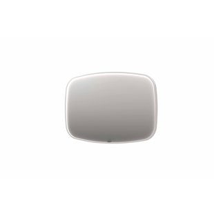 INK SP31 spiegel - 120x4x80cm contour in stalen kader incl dir LED - verwarming - color changing - dimbaar en schakelaar - mat wit 8409861