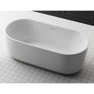 ZEZA Pure vrijstaand bad - 170x80x58cm - acryl - mat wit TW-7311-MW-170