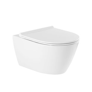 QeramiQ Salina Toiletset - spoelrandloos - softclose - quickrelease zitting - wit sw96855/sw96857