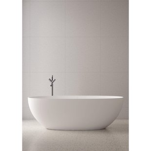 ZEZA Solid Vrijstaand Bad - 150x72cm - solid surface - mat wit XA-8507_150