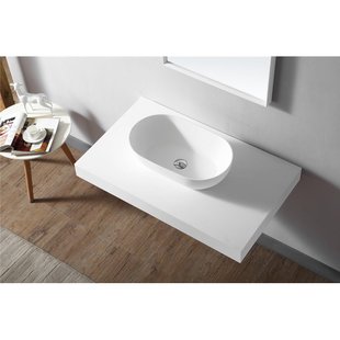 ZEZA Solid Waskom - 56x32x15.5cm - solid surface - mat wit XA-A78