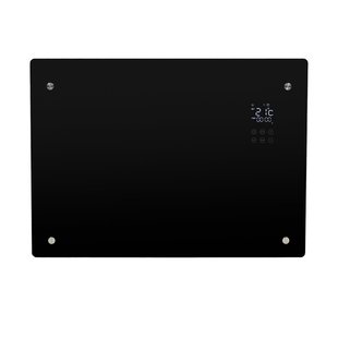 Eurom Alutherm Verre 1000 - Convectorkachel - wifi - Hangend/Staand - 1000watt - glas - mat zwart 360974