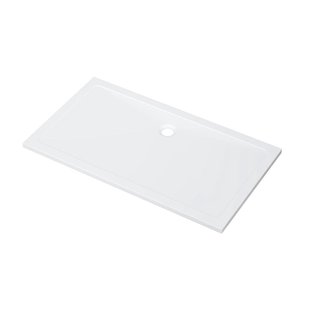 ZEZA Selva Douchebak - 140x80x4cm - rechthoek - Acryl - glans wit P1814A