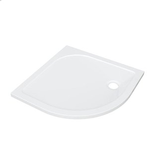 ZEZA Selva Douchebak - 90x90x4cm - kwartrond - acryl - glans wit P29A
