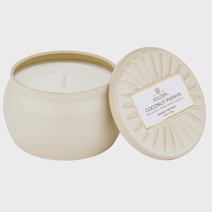 Voluspa Mini Tin Candle Coconut Papaya 25h