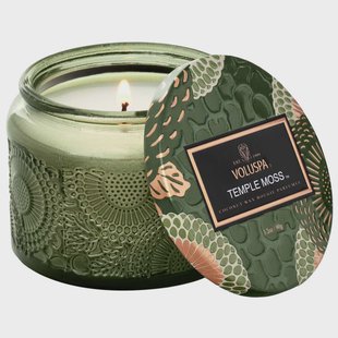 Voluspa Petite Jar CandleTemple Moss (20 h)