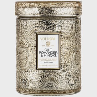 Voluspa Small Jar Candle Gilt Pomander And Hinoki (156 g)