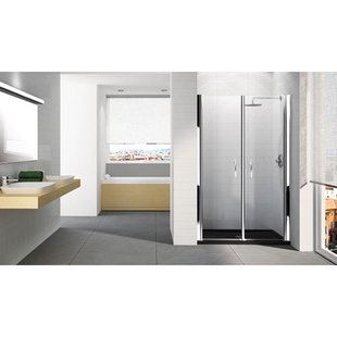 Novellini Young 2.0 2B draaideur 2 delig voor nis 77/81x200cm matchroom profiel helder glas y22b77-1b