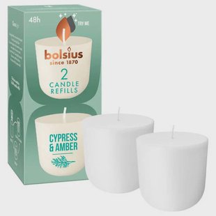 Bolsius cleanlight Refill - Cypress & Amber