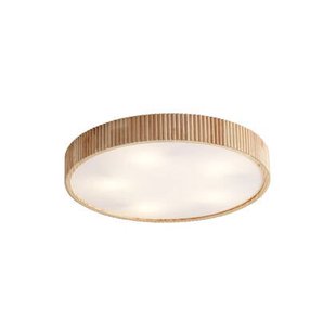 QAZQA Japandi plafondlamp hout 60cm 5-lichts - Lyra