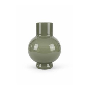 Vaas Deborah Groen - Glas - 17x22x17cm (BxHxD)